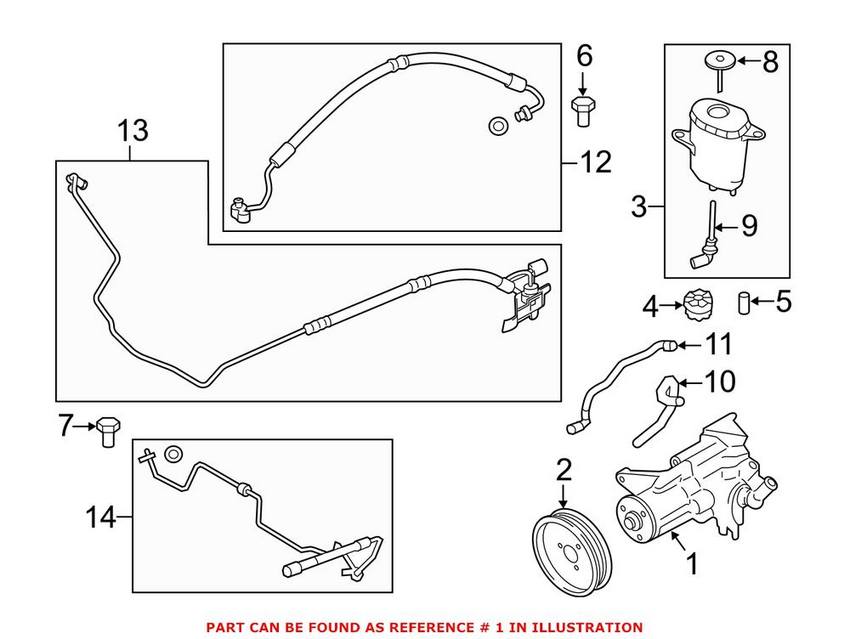 BMW Power Steering Pump - Front 32416794350